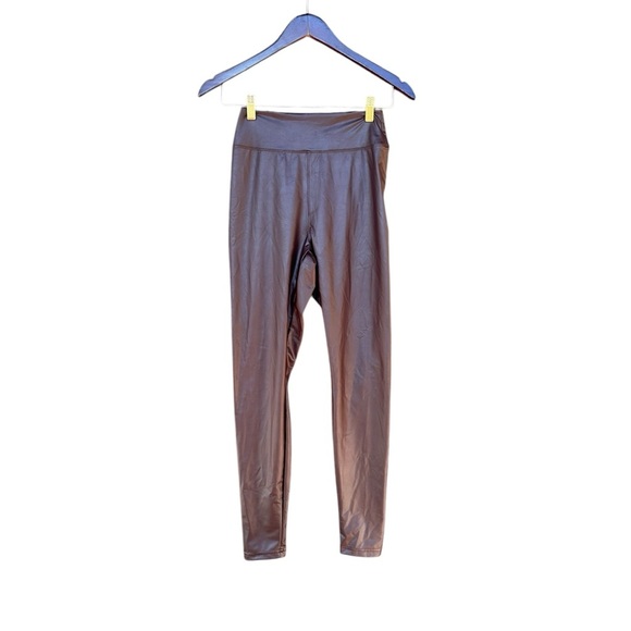aerie Pants - Leggings OFFLINE By Aerie Real Luxe Faux Leather Legging Brown Size Medium